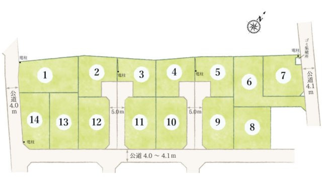 【区画図】 | 鴻巣市小松1丁目　新築戸建　全14棟　14号棟