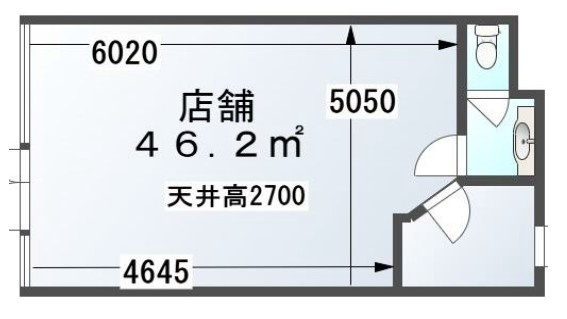 堺市西区鳳西町　貸店舗[物件番号：993753] の間取り