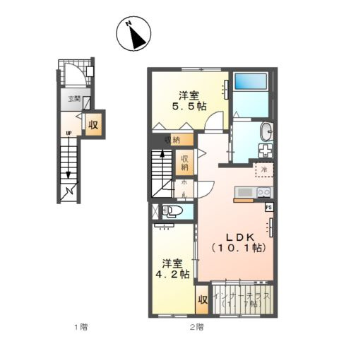 （仮）スターテラスⅡ雀の宮４丁目新築アパート