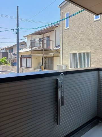 エスポワール鶴江　Ｃのバルコニー|陽当たり良好なバルコニーです
