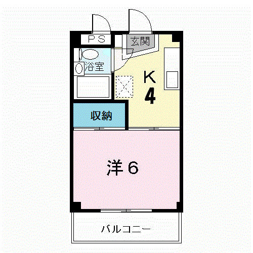 シティハイツ西本ＹＳの間取り