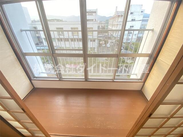横田コーポのバルコニー