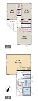 【間取り】 | 綾瀬市上土棚南2丁目 中古戸建て | 3LDK　食洗器・浄水器　浴室乾燥機+窓　全居室収納　LDK13.1帖