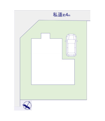 北本市東間　中古戸建の区画図|撮影：'26/07/06