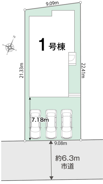 LIGNAGE　羽生市南5丁目の区画図|図面と現況が異なる場合、現況を優先とします。