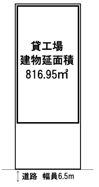 柏原市円明町貸工場59.4万円の区画図