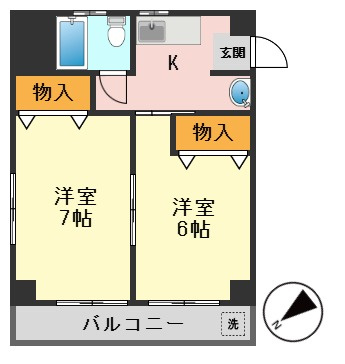 マツエコーポラスの間取り