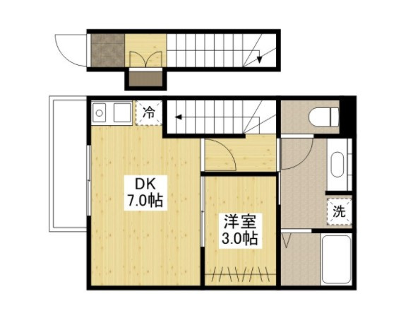 Fair court安東　Ｎｏ．1の間取り