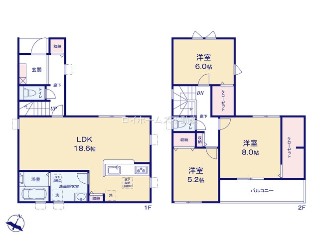 【間取り】 | 刈谷市一ツ木町落合6-70『仲介料無料』新築戸建て | 1号棟