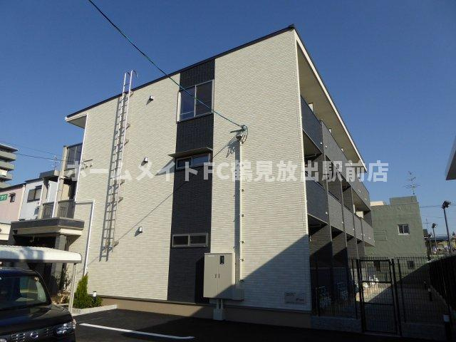 大阪市鶴見区緑１丁目のアパートの外観