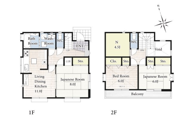 【間取り】 | 陽の光をたっぷりと浴びながら気持ち良く生活が出来ます。夢のマイホーム、夢ではなく実現出来ます！見学・ご相談等、お気軽にご連絡下さい。