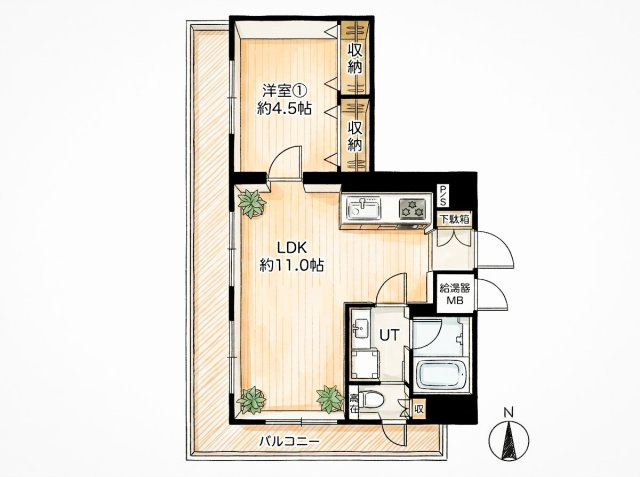 キャッスルマンションお花茶屋の間取り|ドキドキの新生活も、安心してスタート。ぴったりの住まいを見つけませんか？クランディアが一緒に住まい選びをサポートします‼　まずは、お気軽にお問合せください　＃クランディア