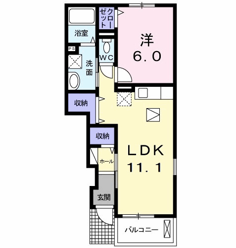 【間取り】 | ベル　ジュネスⅠ