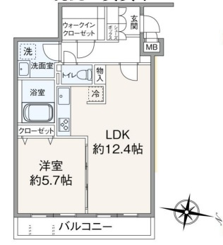 【間取り】 | ヴォ―ガコルテ武蔵小山