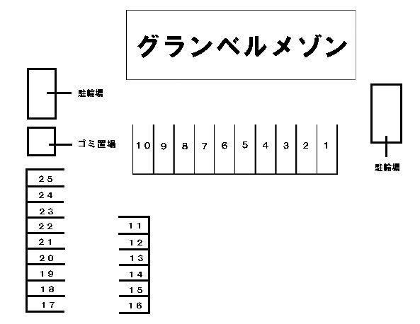 グランベルメゾンの区画図