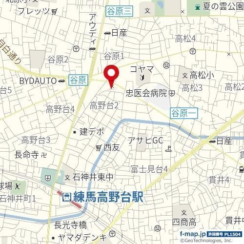 モンクール高野台の地図
