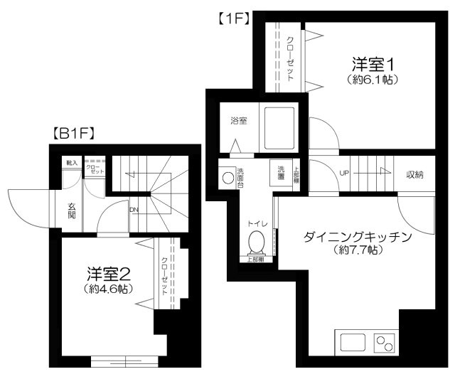 Ｔｈｅ　Ｒｅｓｉｄｅｎｃｅ　Ｎｉｈｏｎｂａｓｈｉの間取り