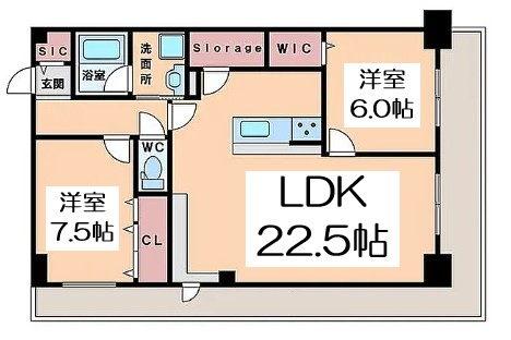 【間取り】 | グランセジュール大国町
