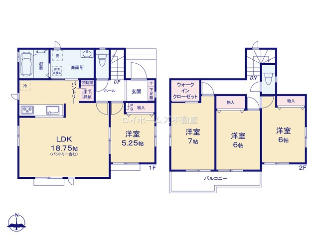 【間取り】 | 一宮市北方町北方字中屋敷郷81-1『仲介料無料』新築戸建て | B号棟