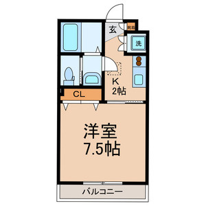 セゾン アムールの間取り