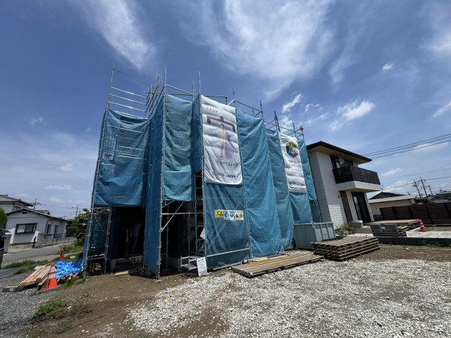 新築　佐波郡玉村町上飯島2期　GRAFARE　１号棟の外観|現地写真　2026年7月完成予定！類似物件のご内覧等、お気軽にお問合せください♪　							

　