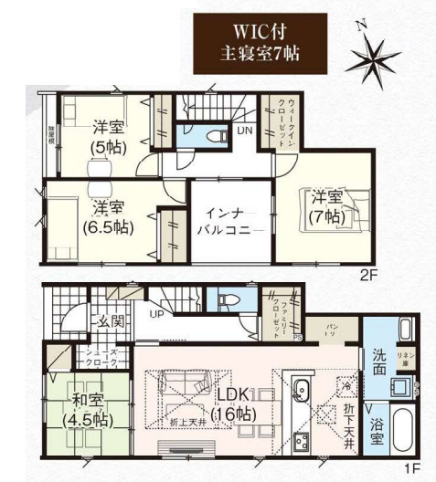 GRAFARE高崎市石原町3期の間取り