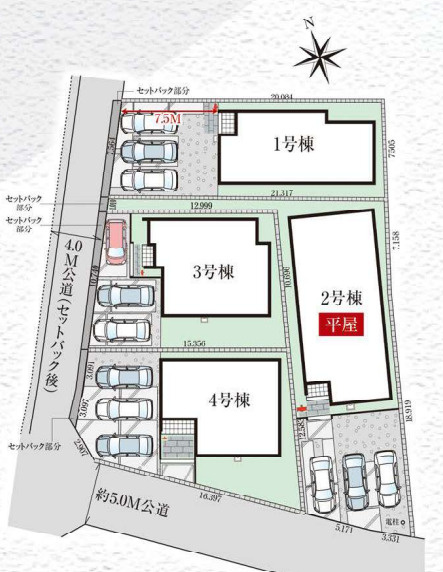 GRAFARE高崎市石原町3期の区画図