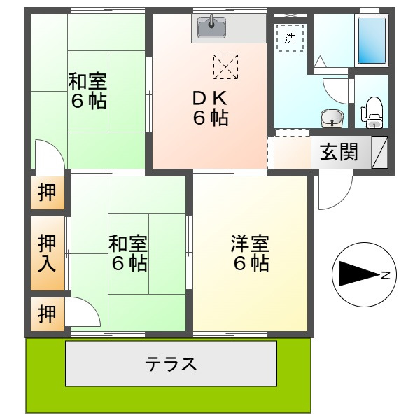 ドミール大熊の間取り