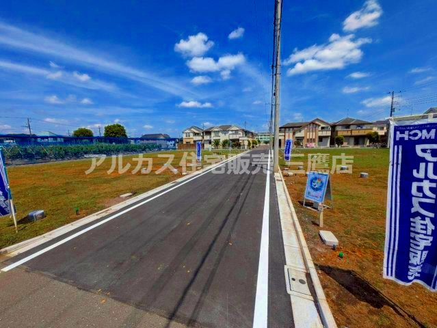 小平市鈴木町1丁目 西武新宿線 花小金井駅 新築戸建ての前面道路含む現地写真