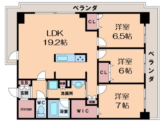 【間取り】 | グランセジュール大国町
