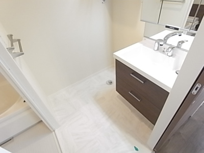【洗面所】 | メゾンエミネンス | 忙しい朝には欠かせない洗面所です