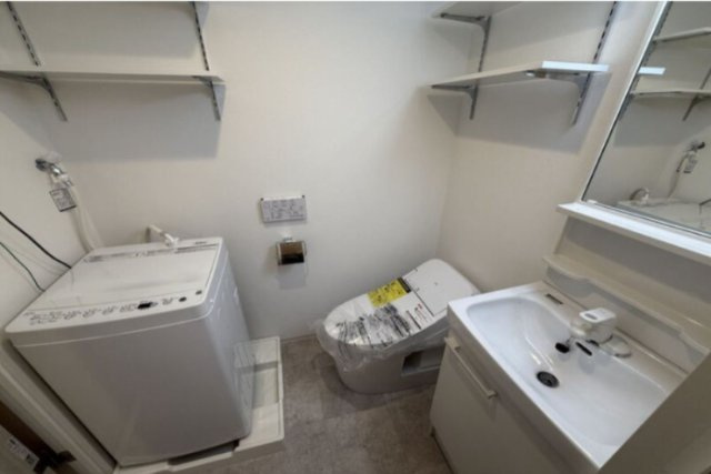 荒川区町屋２丁目の賃貸マンションの洗面所|同仕様