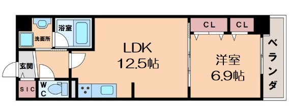 【間取り】 | グランセジュール大国町