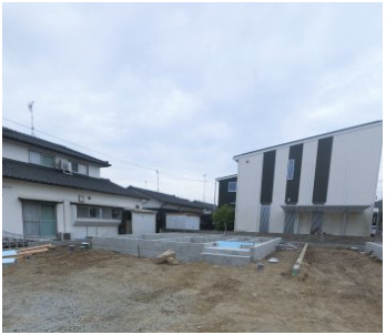 佐賀市高木瀬西　第11　2号棟の外観|建築中