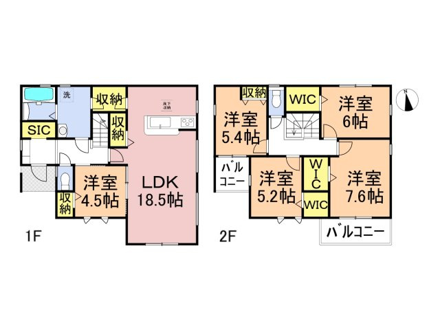 リーブルガーデン　大垣市青木町　全４区画分譲の間取り|■４号棟　■ヤマダ不動産　株式会社リライフ　
■夢のマイホーム購入をフルサポートします！