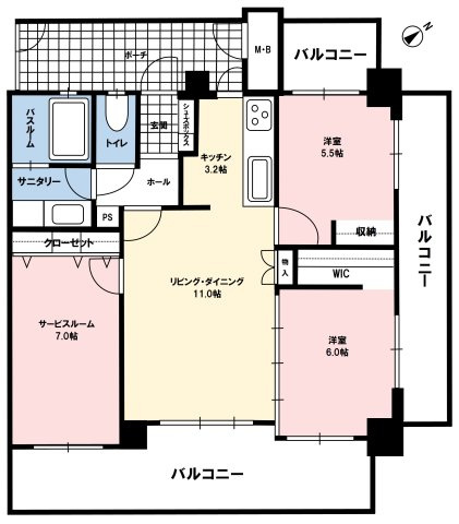 アルファステイツ東福原の間取り