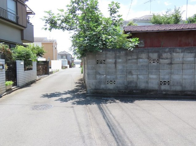 川越市笠幡売地の前面道路含む現地写真