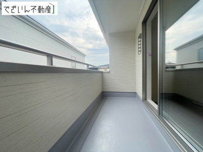 【バルコニー】 | Livele Garden.S羽生市南羽生(南羽生駅Ⅱ)　新築住宅 | ≪1号棟≫
現地(2026年8月撮影)