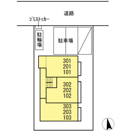 ラフィネサツキの区画図