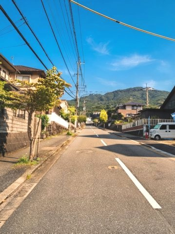 福岡市西区野方8期　1号地の前面道路含む現地写真