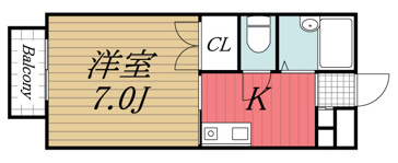 【間取り】 | ドミールコスモス　A