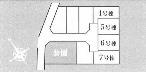 茅ヶ崎市松林1丁目　新築戸建全7区画　7号棟の区画図
