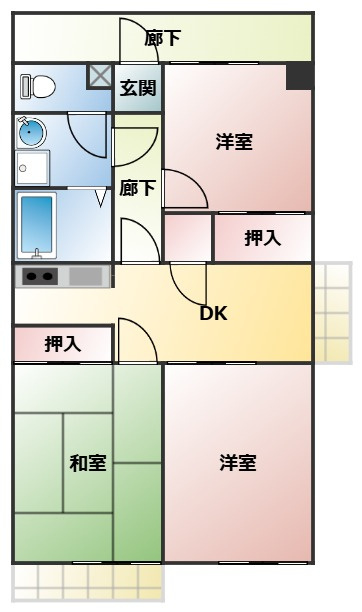 シャトーシミズの間取り