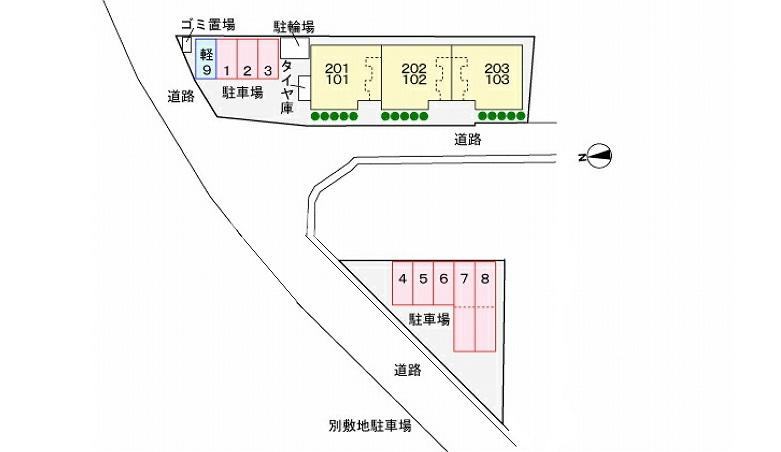 フレスケッツァの区画図