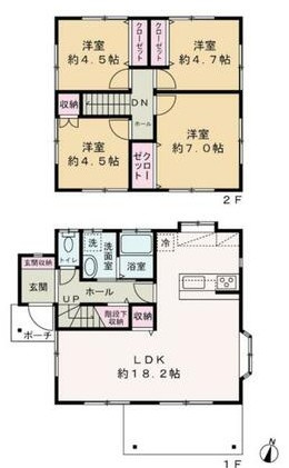 【間取り】 | 【再生住宅】中央市西花輪 | 間取り