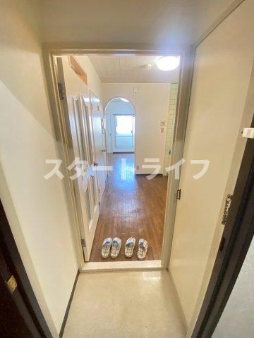 大阪市東淀川区下新庄１丁目の賃貸マンションの玄関