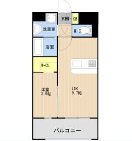 LIBTH箱崎プレミアムの間取り