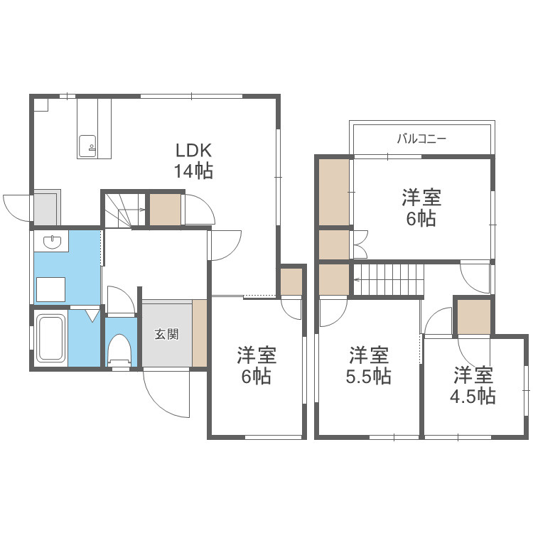 筑紫野市大字牛島の一戸建ての間取り