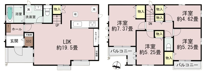 京王線 千歳烏山駅 11分 新築戸建 世田谷区北烏山6丁目の間取り