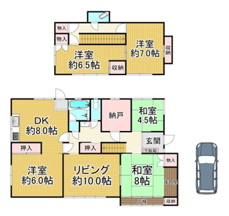 【間取り】 | 川西市清和台東２丁目2の36　中古一戸建て